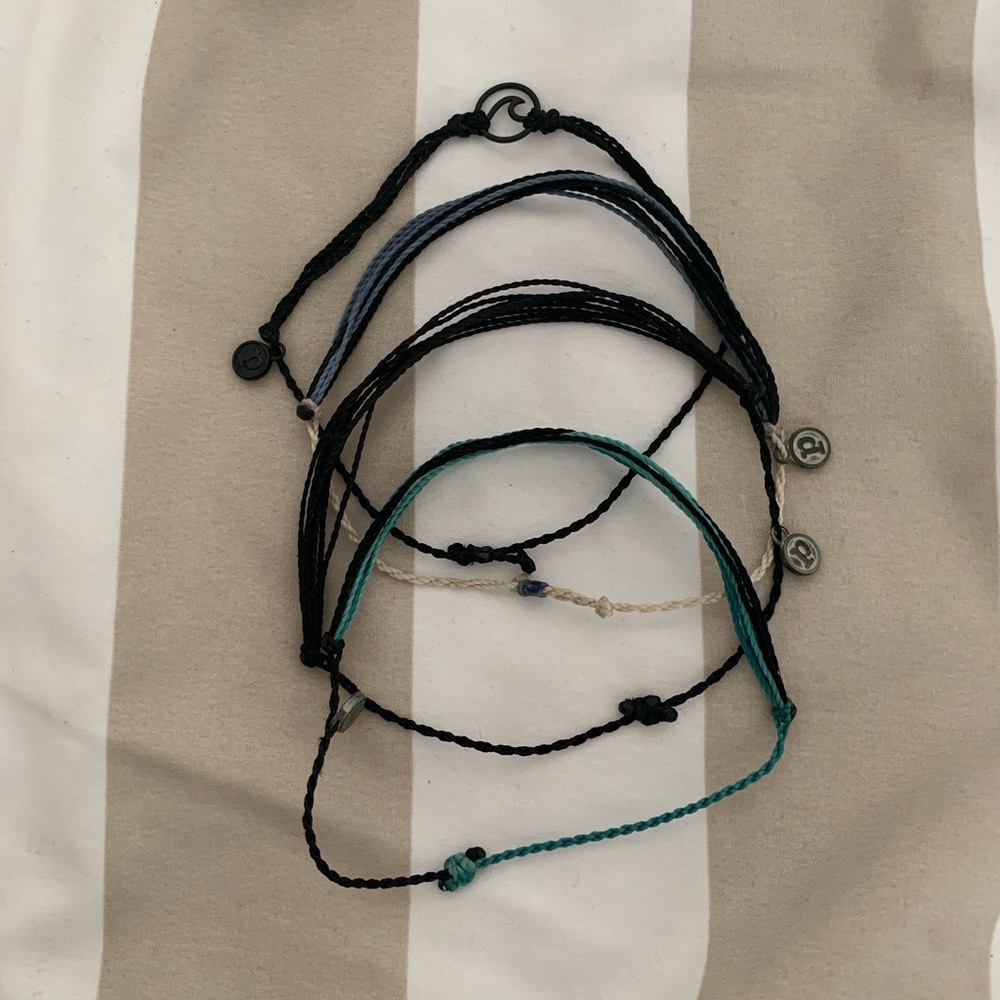 pura vida blue/ black bracelets